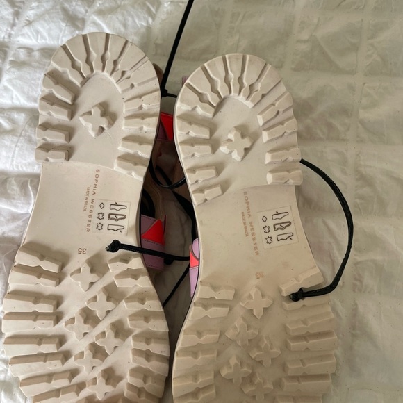 Sophia Webster Neon Sandals with Ankle Strap - Picture 7 of 10